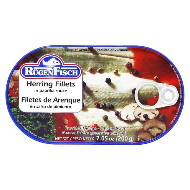 Rugen Fisch Herring Fillets in Paprika Sauce 200G ( BB 31/12/2026 )