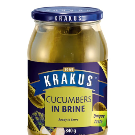 Krakus Cucumbers in Brine 840G ( BB 10/2024 )