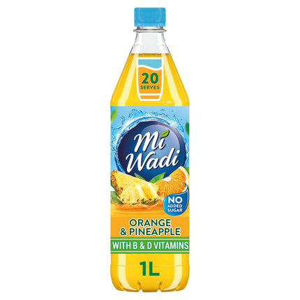 Miwadi Orange & Pineapple No Sugar Added 1 Litre