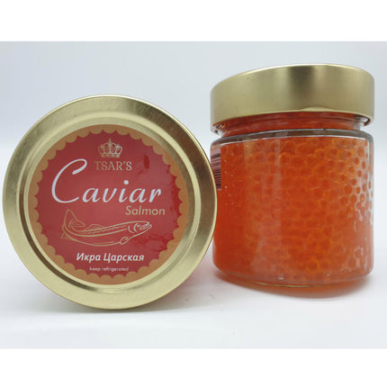 Tsar's Salmon Caviar 250g ( * Refrigerated Caviar Only For Local Pick-Up From Eurofood Moorabbin VIC )