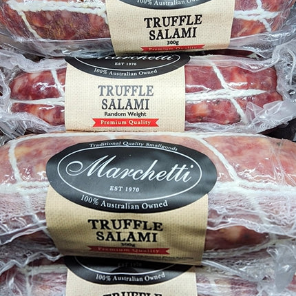 Marchetti Truffle Salami 390G  (* Refrigerated items are for local pick-up or deliveries less than 8 km from our Moorabbin Store )