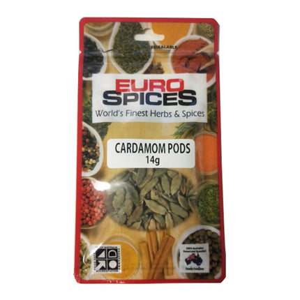 Euro Spices Cardamom Pods 14G