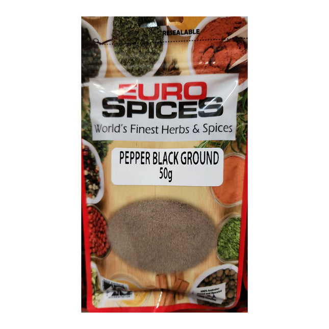 Euro Spices Pepper Black Ground 50G