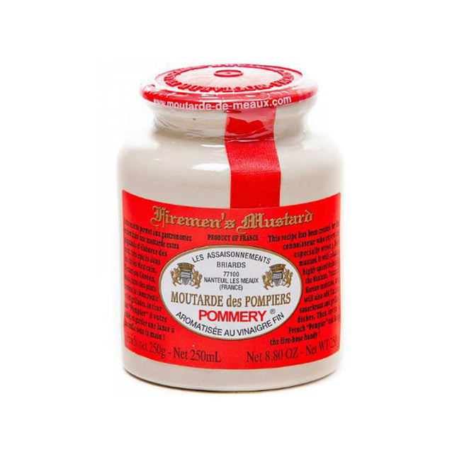 Pommery Moutarde De Meaux Mustard Fireman in Ceramic Pot 250G ( BB 31/12/2025 )