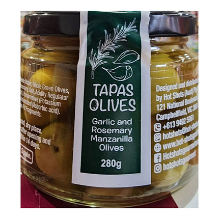 Sabroso Garlic & Rosemary Manzanilla Olies 280G ( BB 11/03/2028 )