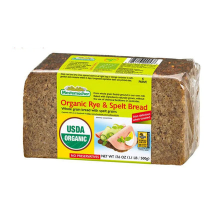 Mestemacher Organic Rye & Spelt Bread 500G ( BB 07/2025 )