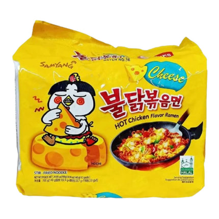 Samyang Buldak Cheese Hot Chicken Reman 5 Packs 700G ( BB 02/2025 )