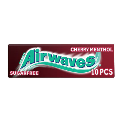 Airwaves Cherry Menthol Flavour Chewing Gum Sugar Free 14G ( BB 03/2025 )