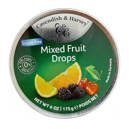 Cavendish & Harvey Sugar Free Mixed Fruit Drops 175G ( BB 10/03/2026 )