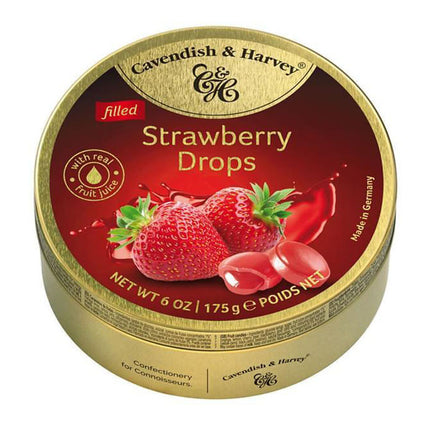 Cavendish & Harvey Strawberry Drops 175G ( BB 31/01/2026 )