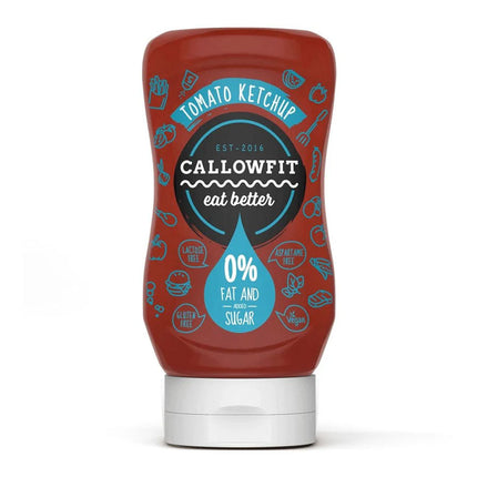 Callowfit Tomato Ketchup Sauce 300ml 0% Fat & Sugar ( BB 12/12/2025 )