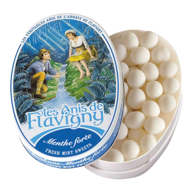 Les Anis De Flavigny Mint Flavoured Sweet Oval Tin 50G ( BB 06/2028 )