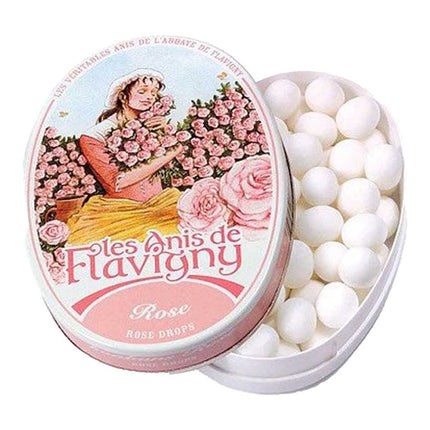 Les Anis De Flavigny Rose Flavoured Sweet Oval Tin 50G ( BB 06/2028 )