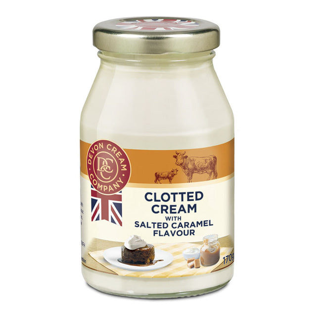Devon Cream Company Clotted Cream with Salted Caramel Flavour 170G ( BB 30/04/2026 ) Refrigerated Deli For Local Pick-Up Only