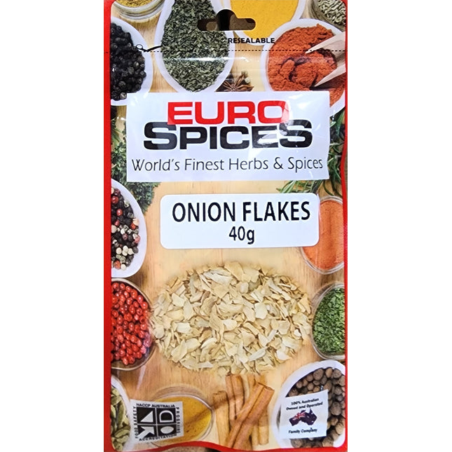 Euro Spices Onion Flakes 40G ( BB 13/12/2026)