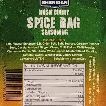 Sheridan Irish Curry Spice Bag Shaker Tub 300G ( BB 11/2025 )