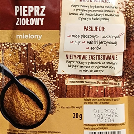 Prymat Ground Herbal Pepper Pierz Ziolowy 20G ( BB 01/2027 )