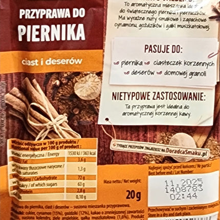 Prymat Gingerbread Spices 20G Przyprawa Do Piernika ( BB 11/2025 )