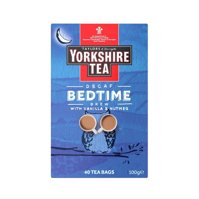Taylors Yorkshire Bedtime Brew Decaf 40 Tea Bags ( BB 30/08/2026 )