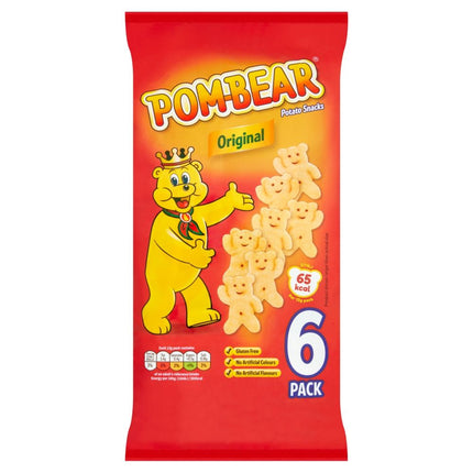 Pom-Bear Original Crisps Multi Pack 6 Pack 78G ( BB 16/11/2024 )