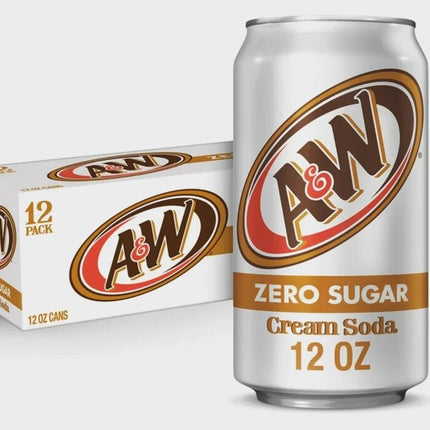 A&W Cream Soda Zero Sugar 355ML