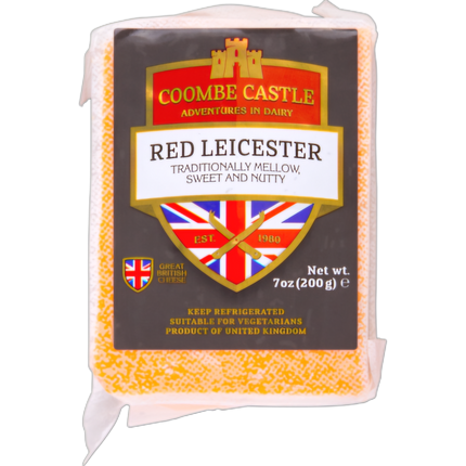 Coombe Castle Red Leicester Cheese 200G ( BB 20/01/2025  * Refrigerated items are for local pick-up only )