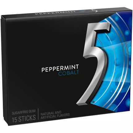 Wrigley's Peppermint Cobalt Chewing Gum 15 sticks Pack Sugar Free ( BB 22/04/2025 )