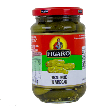 Figaro Cornichons in Vinegar 340G ( BB 10/2026 )