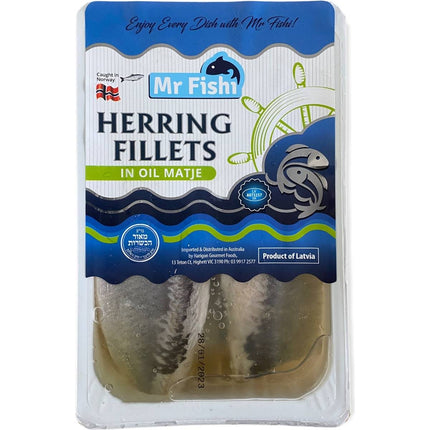 Mr Fish Herring Fillets in Oil Matje 250g (* Refrigerated items are for local pick-up or delivery less than 10km from our Moorabbin store only )