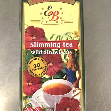 Europe's Best Slimming Tea Wild Strawberry 20 Tea Bags ( BB 07/2027 )