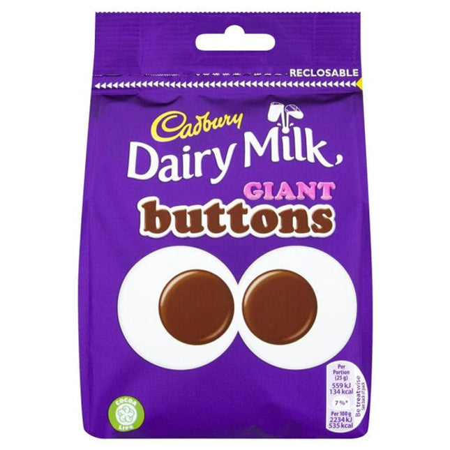Cadbury Dairy Milk Chocolate Buttons Larger Pouch 100G ( BB 10/09/2026 )