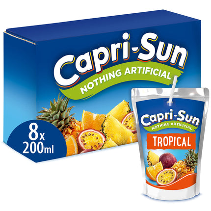 Capri-Sun Tropical 8 X 200ml 8 Packs ( BB 31/10/2024 )