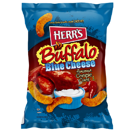 Herr's Buffalo Blue Cheese Curls 170G ( BB 10/02/2025 )