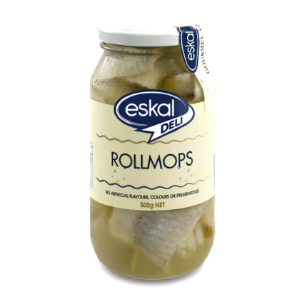 Eskal Herring Rollmops 500G ( Use By 09/07/2025 ☆Refrigerated items are for local pick-up or deliveries less than 8 km from our Moorabbin store only )