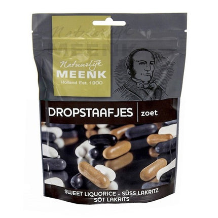 Meenk Dropstaafjes Zoet Sweet Licorice Bullets 225g ( BB 17/01/2025 )