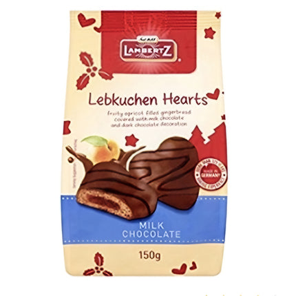 Lamertz Lebkuchen Milk Chocolate Apricot Gingerbread 150G ( BB 30/06/2025 )