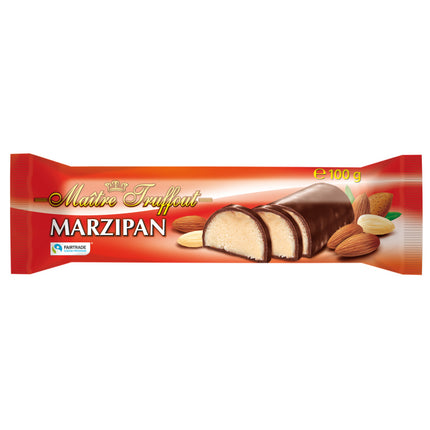 Maitre Truffout Marzipan Dark Chocolate Bar 100G ( BB 31/05/2025 )