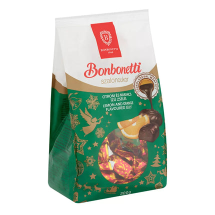 Bonbonetti Szaloncukor Chocolate Coated with Lemon & Orange Jelly 345G ( BB 30/05/2025 )