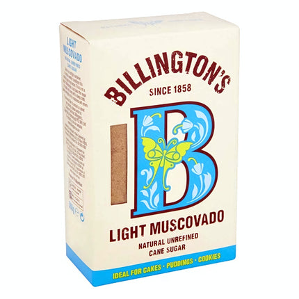 Billington's Light Muscovado Cane Sugar 500g ( BB 30/10/2026 )