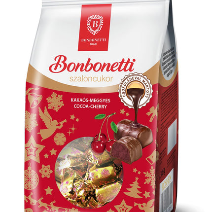 Bonbonetti Szaloncukor Hungarian Christmas Candy Cherry Liqueur Chocolate 280G ( BB 31/07/2026 )