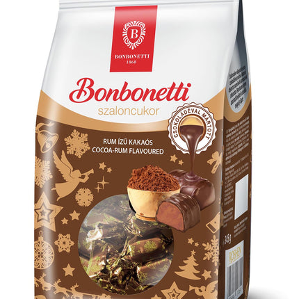 Bonbonetti Szaloncukor Rum in Dark Chocolate 345G ( BB 30/05/2025 )