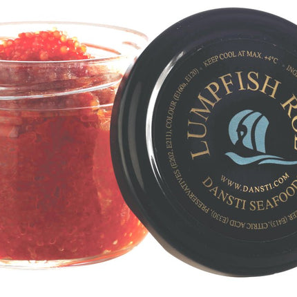 Dansti Lumperfish Caviar Red 50g ( * Refrigerated Caviar Only For Local Pick-Up Or Delivery Within 10Km from Eurofood Moorabbin warehouse )