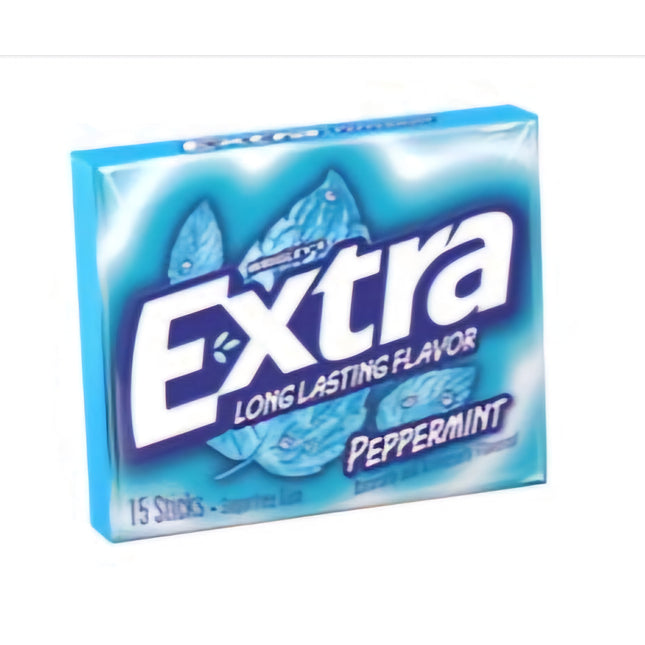 Wrigley's Extra Peppermint Chewing Gum 15 sticks Pack Sugar Free ( BB 19/11/2025 )