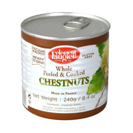 Clement Faugier Whole Peeled & Cooked Chestnuts 240G ( BB 28/06/2026 )