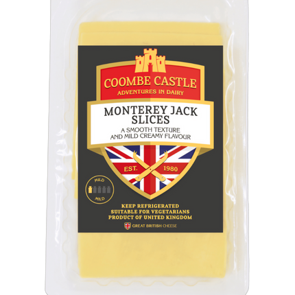 Coombe Castle Monterey Jack Slices Cheese 200g ( * Refrigerated items are for local pick-up or delivery less than 8km from our Moorabbin Store )