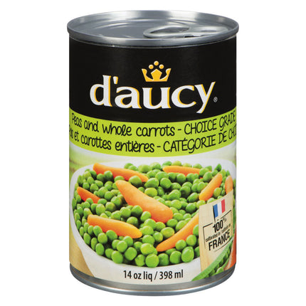 D'aucy Peas & Whole Carrots 398ml ( BB 31/07/2025 )