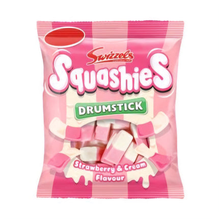 Swizzels Drumstick Squashies Strawberry & Cream 140G ( BB 09/2025 )