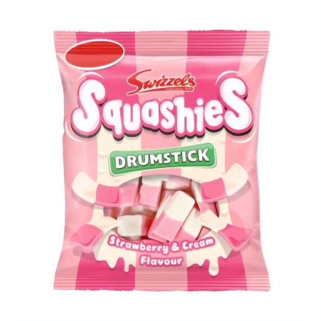 Swizzels Drumstick Squashies Strawberry & Cream 140G ( BB 25/02/2026 )