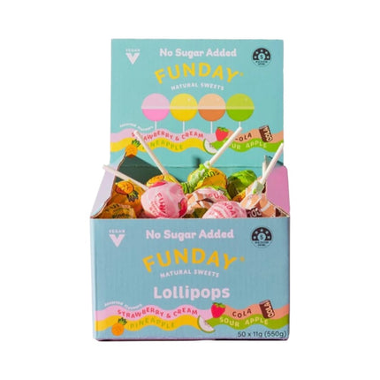Funday Lollipops No Sugar Added 11G ( BB 20/09/2026 )