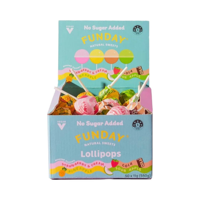 Funday Lollipops No Sugar Added 11G ( BB 20/09/2026 )